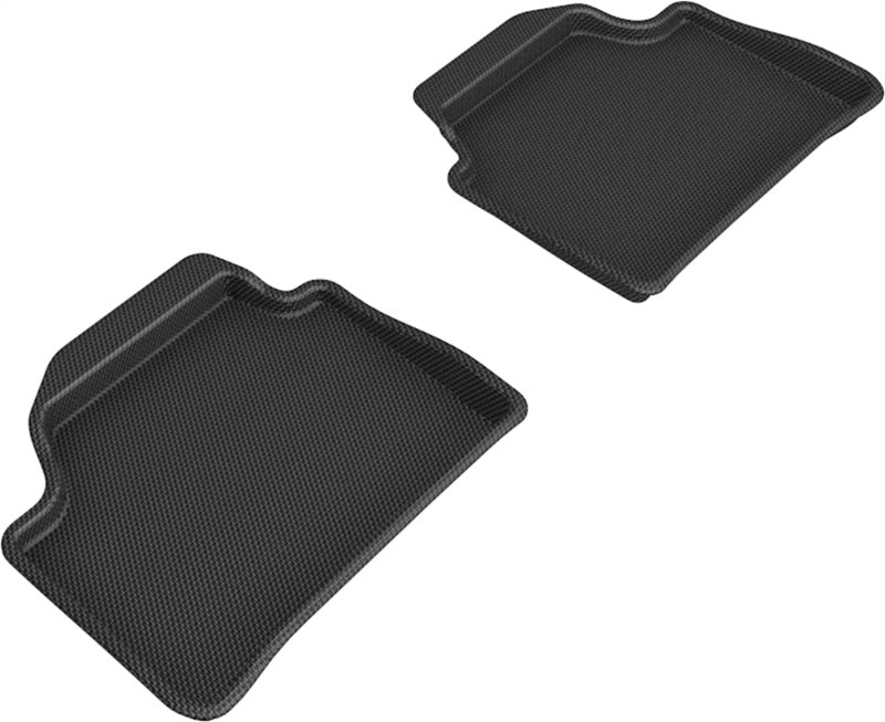 3D MAXpider 12-19 BMW 1 Series Kagu  Rear Floor Mat- Black L1BM03621509 L1BM03621509 Photo - Primary