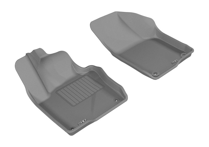 3D MAXpider 2011-2018 Volkswagen Jetta Sedan Kagu 1st Row Floormat - Gray L1VW05511501 L1VW05511501 Photo - Primary