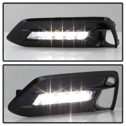 Spyder 18-19 Honda Accord Sedan OEM LED Fog Lights w/OEM Fit Switch - Clear (FL-HA2018-4D-LED-C) 5086310 5086310 Photo - Unmounted