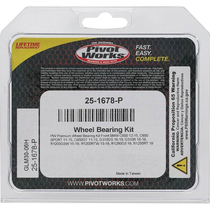 Pivot Works BMW Wheel Bearing Kit Premium Bearings 25-1678-P 25-1678-P Photo - Primary