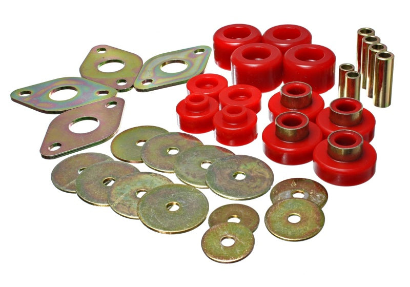 Energy Suspension 2005-13 Toyota 2WD/4WD Tacoma- All Models Body Mount Set Red 8.4109R Photo - Primary