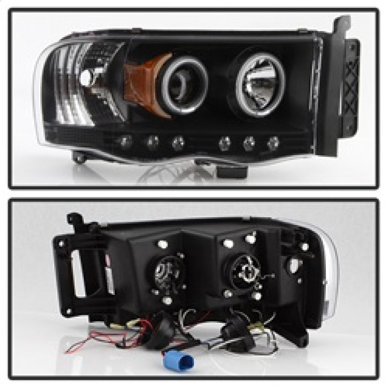 Spyder Dodge Ram 1500 02-05/Ram 2500 03-05 Projector Headlights LED Halo LED Blk PRO-YD-DR02-HL-BK 5009975 5009975 Photo - Unmounted