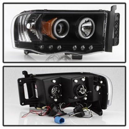 Spyder Dodge Ram 1500 02-05/Ram 2500 03-05 Projector Headlights LED Halo LED Blk PRO-YD-DR02-HL-BK 5009975 5009975 Photo - Unmounted
