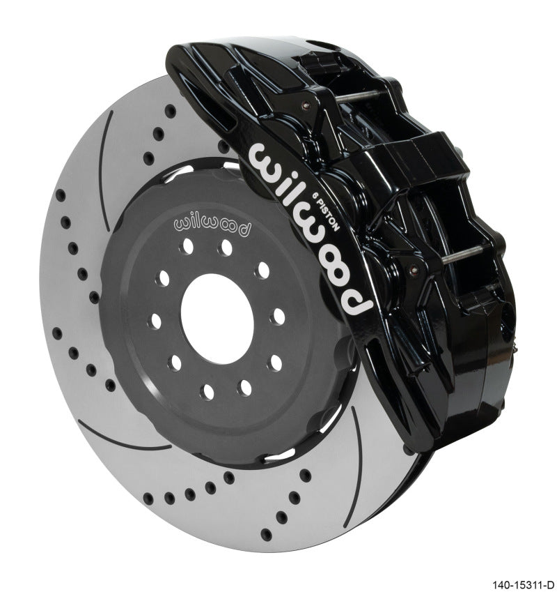 Wilwood SX6R Front Brake Kit 15in SRP Slotted/Drilled Black 05-13 Chevy Corvette 140-15311-D 140-15311-D User 1