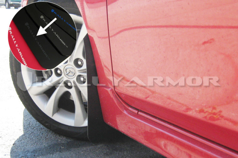 Rally Armor 2010-13 Mazda3/Spd3 Mud flap Grey Logo MF17-UR-BLK/GRY User 1