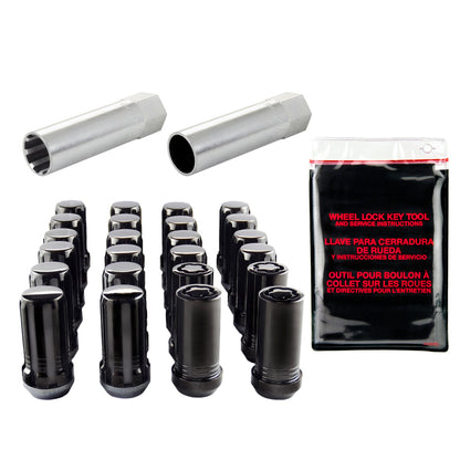 McGard SplineDrive Tuner 6 Lug Install Kit w/Locks & Tool (Cone) M14X1.5 / 1in. Hex - Blk 65610BK 65610BK Photo - out of package