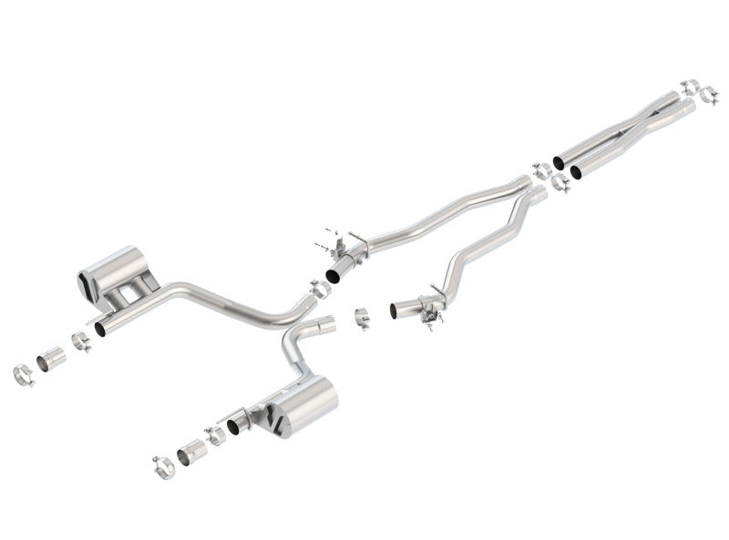 Borla 15-16 Dodge Charger SRT 392 6.4L No Tip Single Split Rear Exit ATAK w/ Valves Exhaust 140672 140672 Photo - Primary
