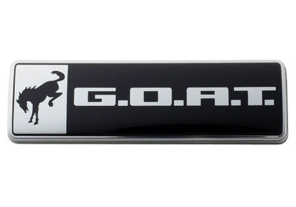 Ford Racing Bronco/Bronco Sport G.O.A.T. Badge - Black/Chrome M-1447-GOAT M-1447-GOAT Photo - Unmounted