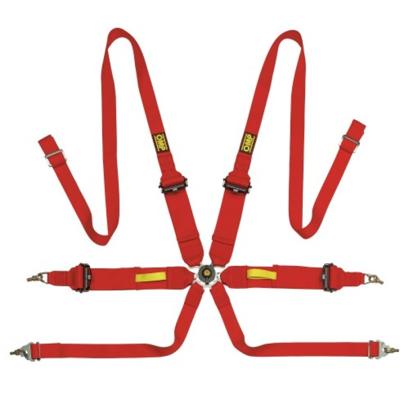 OMP Tecnica 3/2 Safety Harness - Red DA0-0203-A02-061 DA0-0203-A02-061 Photo - Primary
