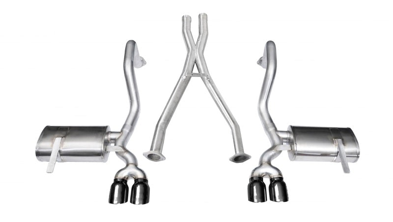 Corsa 97-04 Chevrolet Corvette C5 Z06 5.7L V8 Black Xtreme Cat-Back + XO Exhaust 14114BLK 14114BLK Photo - Primary