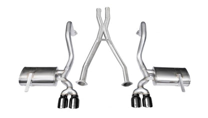 Corsa 97-04 Chevrolet Corvette C5 Z06 5.7L V8 Black Xtreme Cat-Back + XO Exhaust 14114BLK 14114BLK Photo - Primary