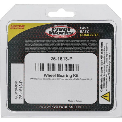 Pivot Works Yamaha Wheel Bearing Kit Premium Bearings 25-1613-P 25-1613-P Photo - Primary