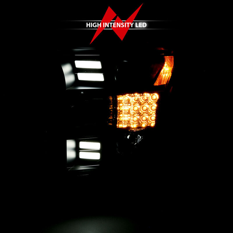 ANZO 15-17 Ford F-150 Project Headlights w/ Plank Style Design Black w/ Amber Sequential Turn Signal 111408 111408 User 6