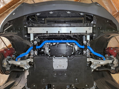 aFe 16-21 Infiniti Q50/Q60 3.0L (tt) Front Sway Bar Blue 440-711001FL 440-711001FL Photo - Mounted