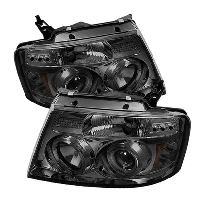 Spyder Ford F150 04-08 Projector Headlights Version 2 LED Halo LED Smke PRO-YD-FF15004-HL-G2-SM 5010223 5010223 Photo - Primary
