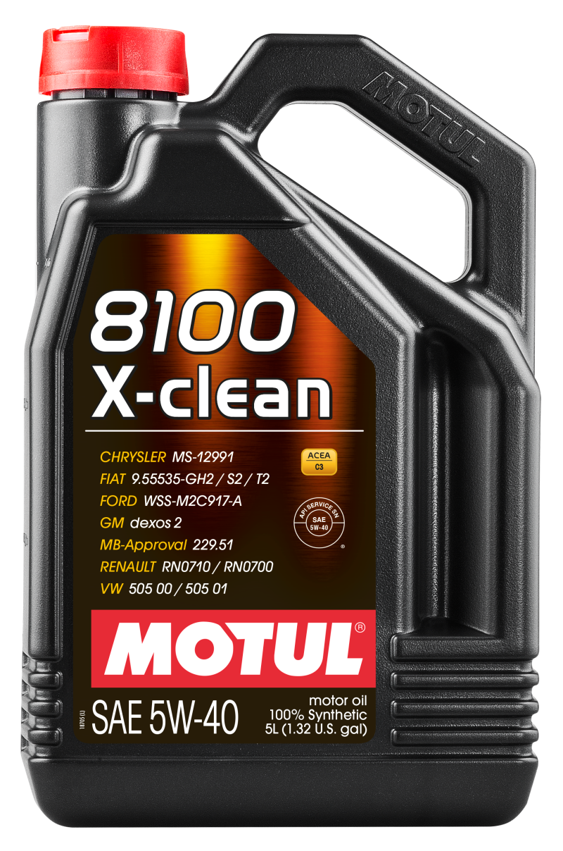 Motul Factory Approved 100% Synthetic Engine Oils, 8100 X-clean 102051 User 1