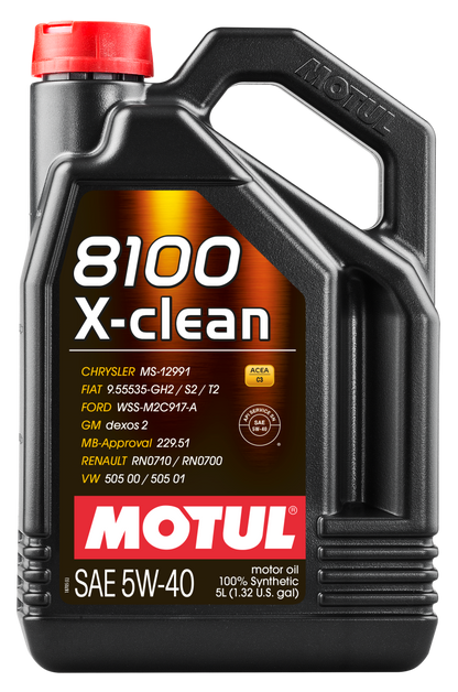 Motul Factory Approved 100% Synthetic Engine Oils, 8100 X-clean 102051 User 1