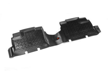 Rugged Ridge All Terrain Floor Liner, Rear, Black; 07-18 Jeep Wrangler JKU 12950.01 Photo - Primary