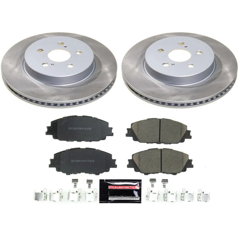 PowerStop Power Stop 20-22 Toyota Prius Prime Front Semi-Coated Rotor Kit SC8328 SC8328 Photo - Primary