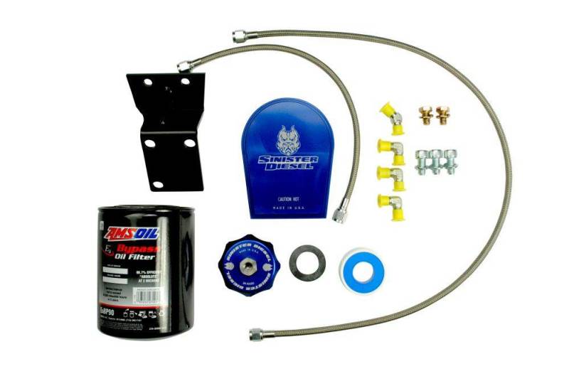 Sinister Diesel 19-20 Dodge Cummins 6.7L Bypass Oil Filter System SD-EOF-6.7C-19 SD-EOF-6.7C-19 Photo - Primary