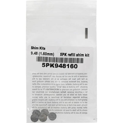 Hot Cams 04-08 400 DVX/02-16 CRF 450 R 1.600mm Shim Kit - 5 Pack 5PK948160 5PK948160 Photo - Primary