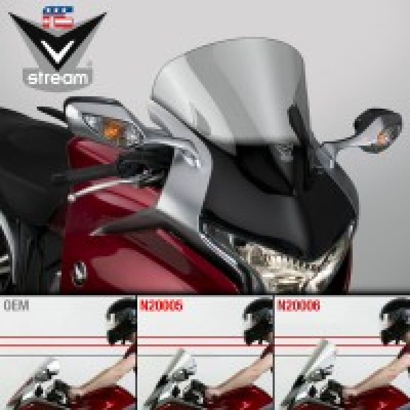 National Cycle 10-13 Honda VRF1200 V Stream/ Wave Low Windshield-Tinted N20005 N20005 User 1