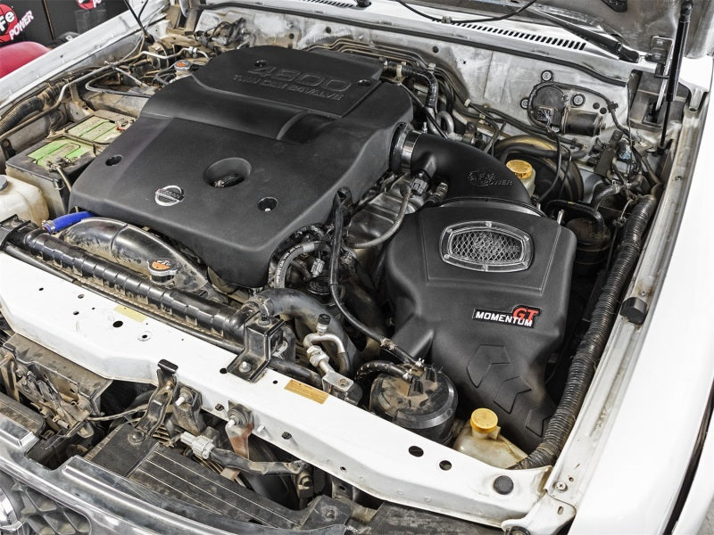 aFe Momentum GT Pro DRY S Cold Air Intake System: Nissan Patrol (Y61) 01-1 51-76106 Photo - Mounted