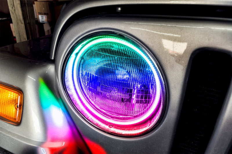 ORACLE Lighting Oracle Jeep Wrangler TJ 97-06 LED Waterproof Halo Kit - ColorSHIFT w/o Controller 3947-334 3947-334 Photo - Close Up