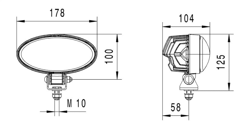 Hella Work Lamp Na 0Gr Md1224 Dt Ov902 1Gb 996486001 996486001 Technical Drawing