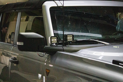 Fishbone Offroad 2021+ Ford Bronco Light Brackets - Black FB21350 FB21350 Photo - lifestyle view
