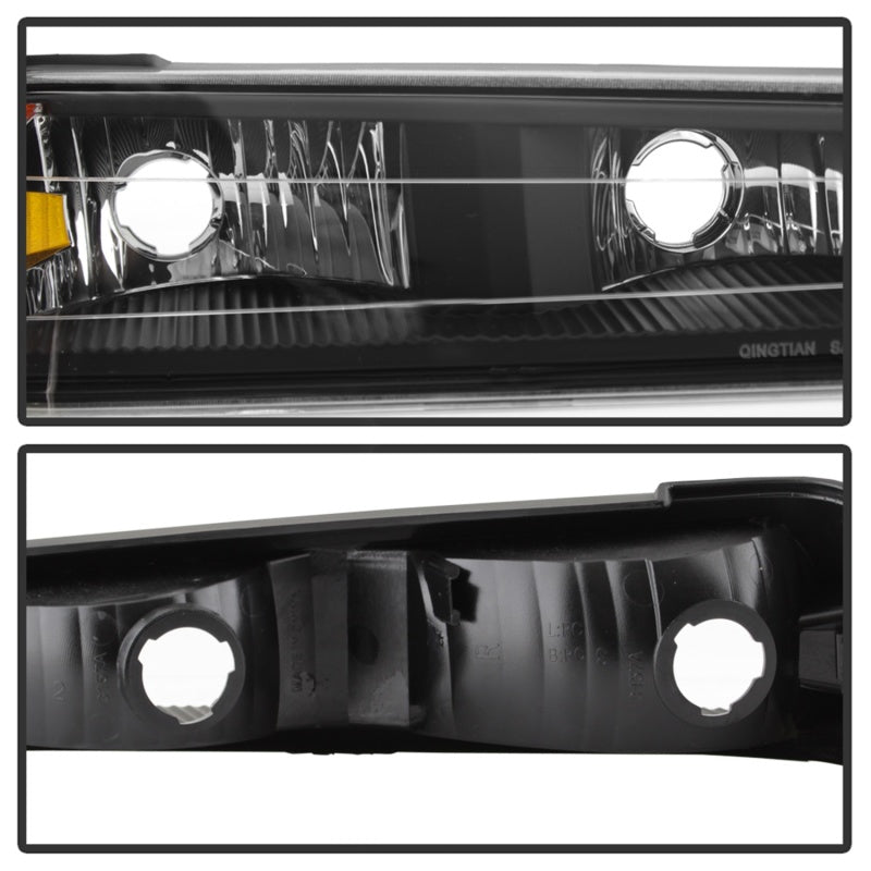 SPYDER Xtune Chevy Colorado 04-12 OEM Headlights w/ Bumper Lights Black HD-JH-CCOL04-SET-BK 9032110 9032110 Photo - Unmounted
