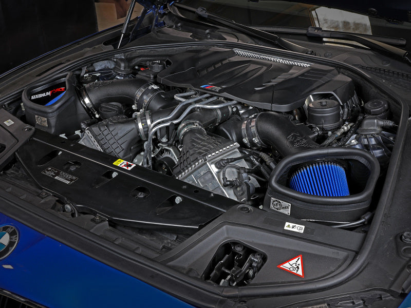 aFe POWER Magnum FORCE Stage-2 Pro 5R Cold Air Intake System 12-19 BMW M5 (F10) / M6 (F12/13) 54-13030R 54-13030R Photo - Mounted