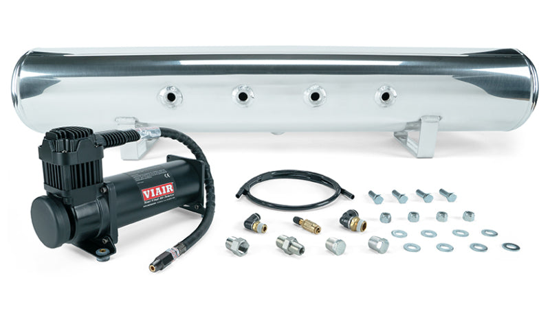 Air Lift 5 Gal. Polished Tank w/ Viair 444b Blk Compressor (Incl. Fittings & Mounting Hardware) 27808 27808 Photo - Primary