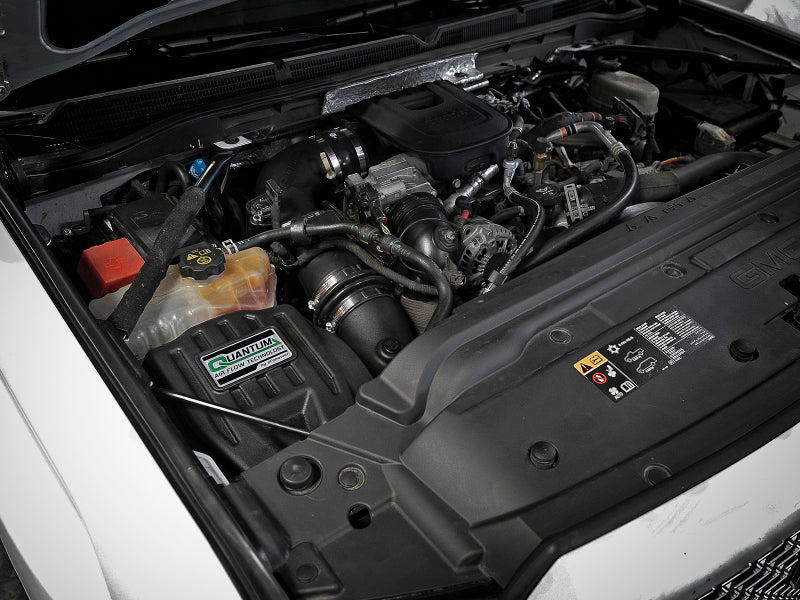 aFe Quantum Pro 5R Cold Air Intake System 11-16 GM/Chevy Duramax V8-6. 53-10006R Photo - Mounted