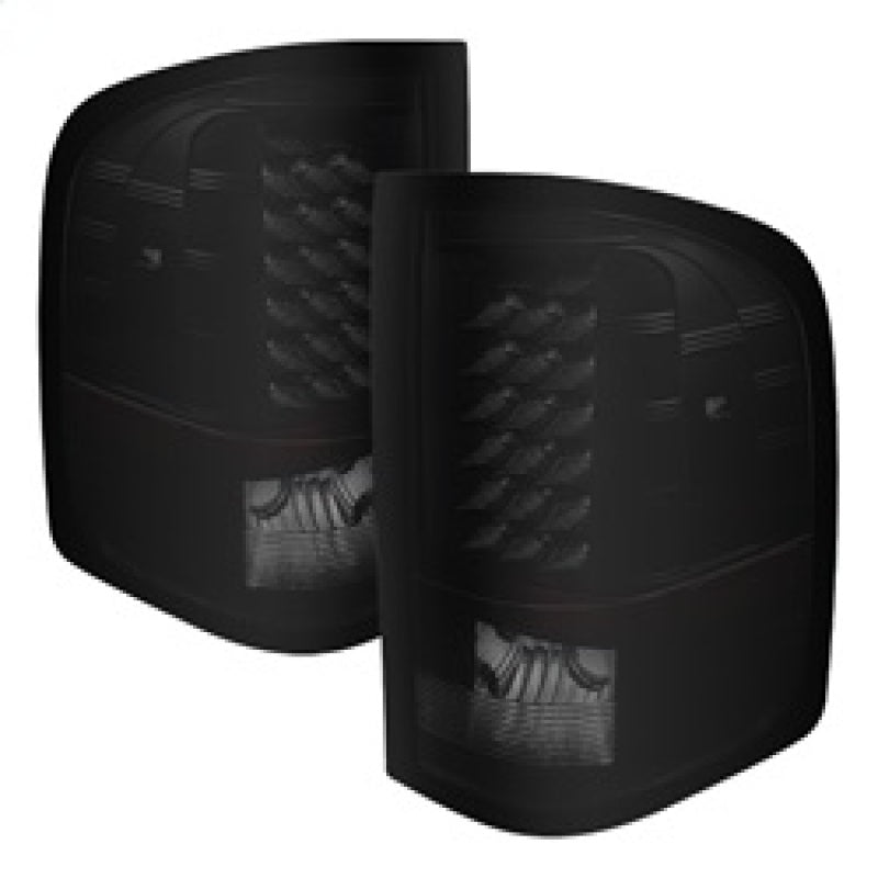 SPYDER Xtune Chevy Silverado 07-13 LED Tail Lights Black Smoke ALT-JH-CS07-LED-BKSM 5077493 5077493 Photo - Primary