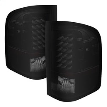 SPYDER Xtune Chevy Silverado 07-13 LED Tail Lights Black Smoke ALT-JH-CS07-LED-BKSM 5077493 5077493 Photo - Primary