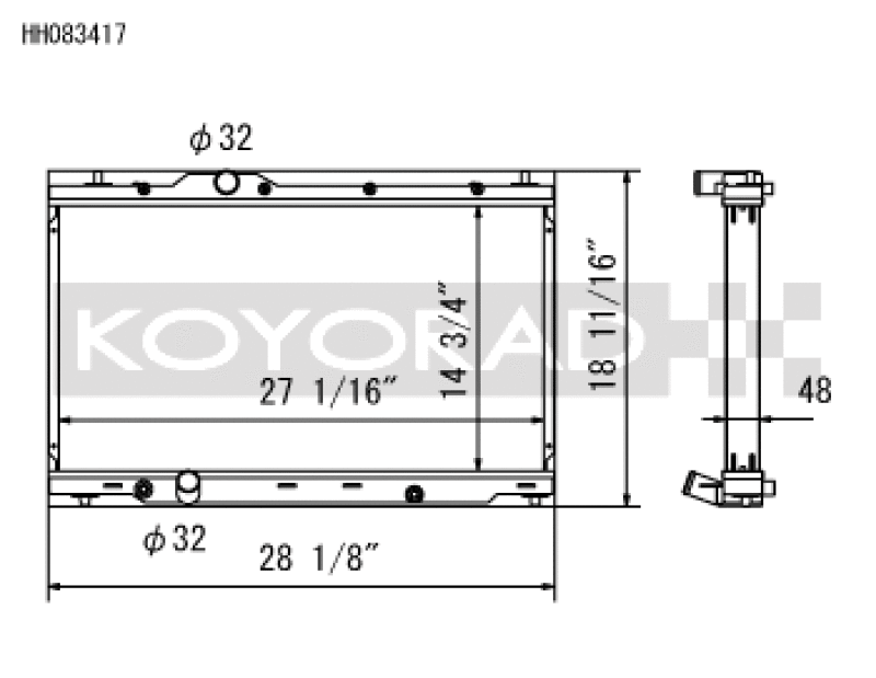 Koyo KOY Racing Radiators Cooling Radiators main image