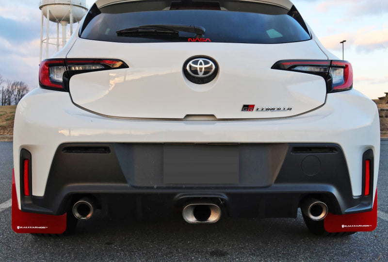 Rally Armor 2023 Toyota GR Corolla Red UR Mud Flap w/ White Logo MF89-UR-RD-WH MF89-UR-RD-WH User 1