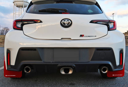 Rally Armor 2023 Toyota GR Corolla Red UR Mud Flap w/ White Logo MF89-UR-RD-WH MF89-UR-RD-WH User 1