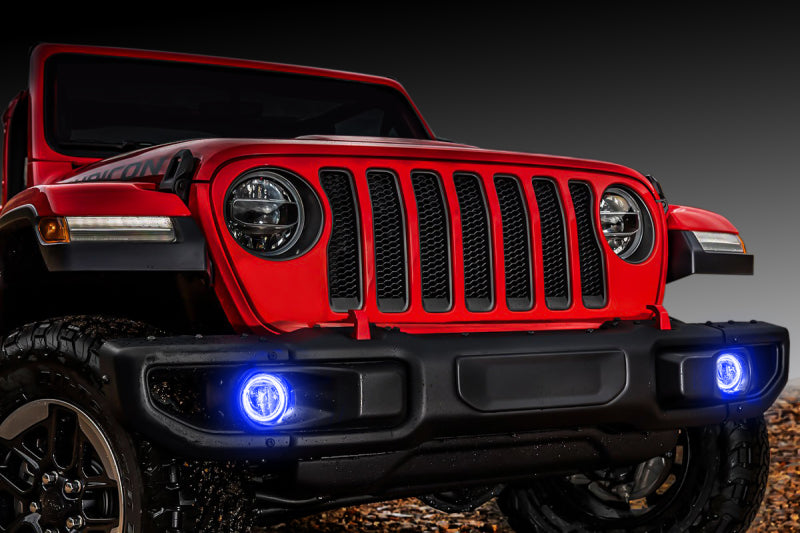 ORACLE Lighting Oracle Jeep Wrangler JL/Gladiator JT LED Surface Mount Fog Light Halo Kit - ColorSHIFT 1215-333 1215-333 Photo - lifestyle view