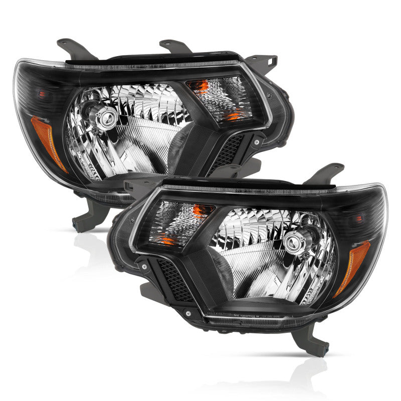 Anzo  2012-2015 Toyota Tacoma Crystal Headlights Black 111395 Photo - Primary
