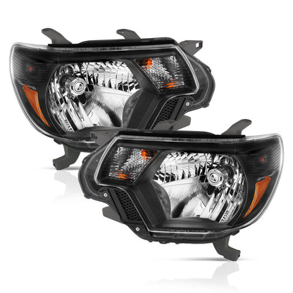 Anzo  2012-2015 Toyota Tacoma Crystal Headlights Black 111395 Photo - Primary