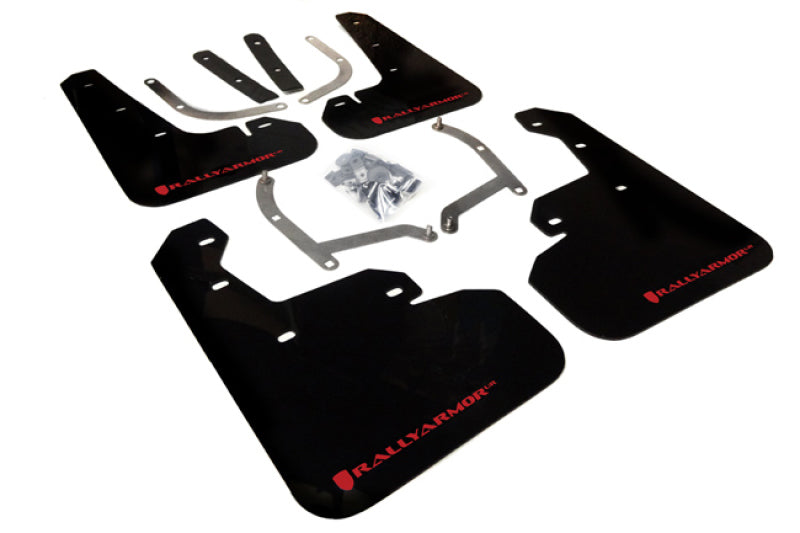 Rally Armor 2017+ Impreza 4D/5D Mud flap Red logo MF45-UR-BLK/RD Photo - Primary