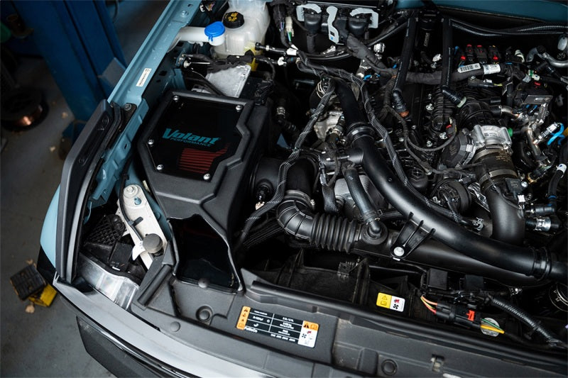 Volant 21-22 Ford Bronco 2.7L Closed Box Air Intake With DryTech 3D Dry Filter 17003D 17003D Photo - Mounted