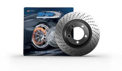 SHW Performance SHW 07-11 Mercedes-Benz ML63 AMG 6.3L Front Dimpled Monobloc Brake Rotor TFX31641 TFX31641 Photo - Primary