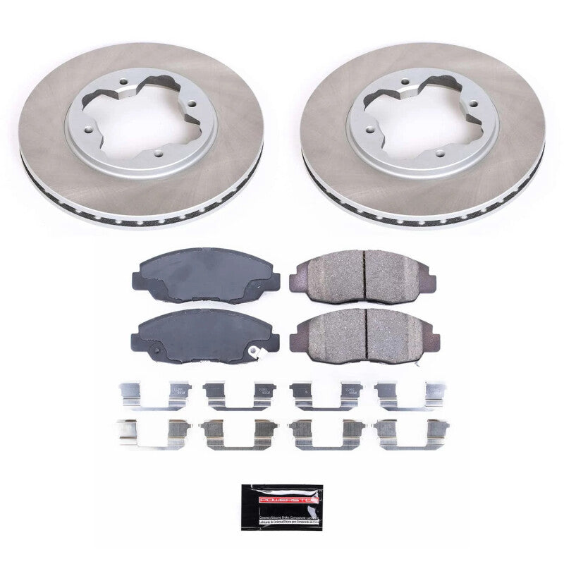 PowerStop Power Stop 90-97 Honda Accord Front Semi-Coated Rotor Kit SC697 SC697 Photo - Primary