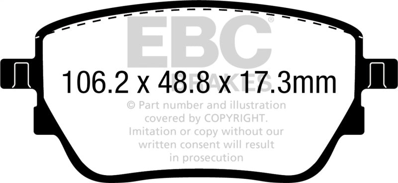 EBC 2016+ Jeep Grand Cherokee Ultimax Front Brake Pads UD1904 UD1904 Photo - Primary