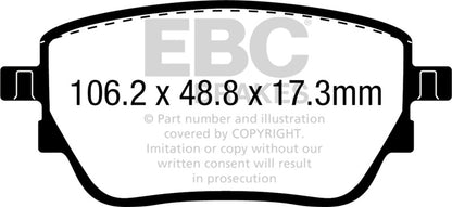 EBC 2016+ Jeep Grand Cherokee Ultimax Front Brake Pads UD1904 UD1904 Photo - Primary