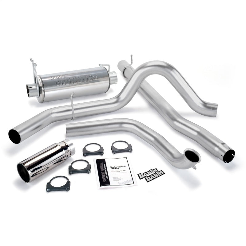 Banks Power 99-03 Ford 7.3L Monster Exhaust System - SS Single Exhaust w/ Chrome T 48656 Photo - Primary