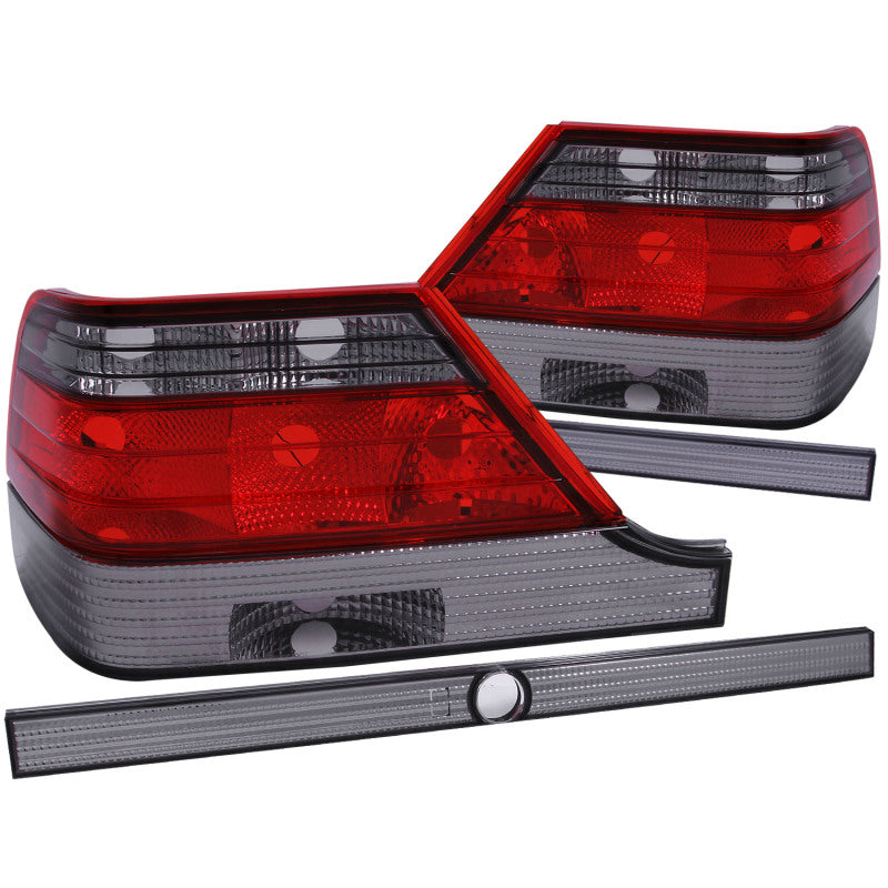 Anzo 1995-1999 Mercedes Benz S Class W140 Tail lights Red/Smoke 221154 Photo - Primary